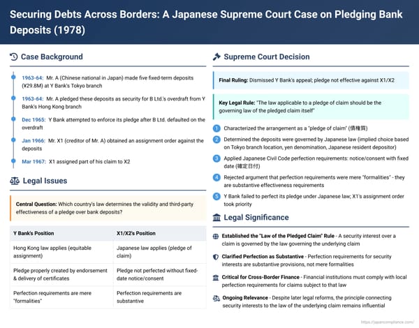 Securing Debts Across Borders: A Japanese Supreme Court Case on Pledging Bank Deposits