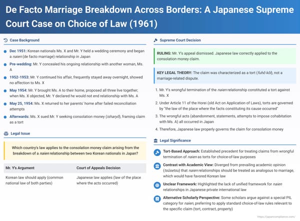 De Facto Marriage Breakdown Across Borders: A Japanese Supreme Court Case on Choice of Law