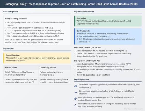 Untangling Family Trees: Japanese Supreme Court on Establishing Parent-Child Links Across Borders