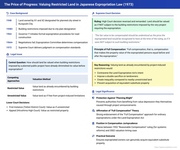 The Price of Progress: Valuing Restricted Land in Japanese Expropriation Law