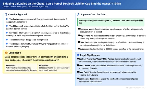 Shipping Valuables on the Cheap: Can a Parcel Service's Liability Cap Bind the Owner if They Weren't the Shipper?