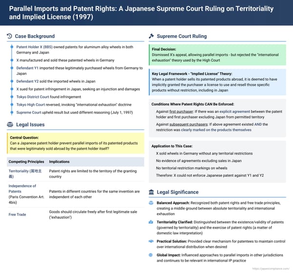 Parallel Imports and Patent Rights: A Japanese Supreme Court Ruling on Territoriality and Implied License