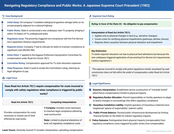 Navigating Regulatory Compliance and Public Works: A Japanese Supreme Court Precedent