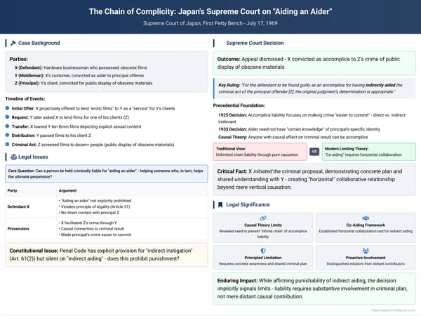 The Chain of Complicity: Japan's Supreme Court on "Aiding an Aider"