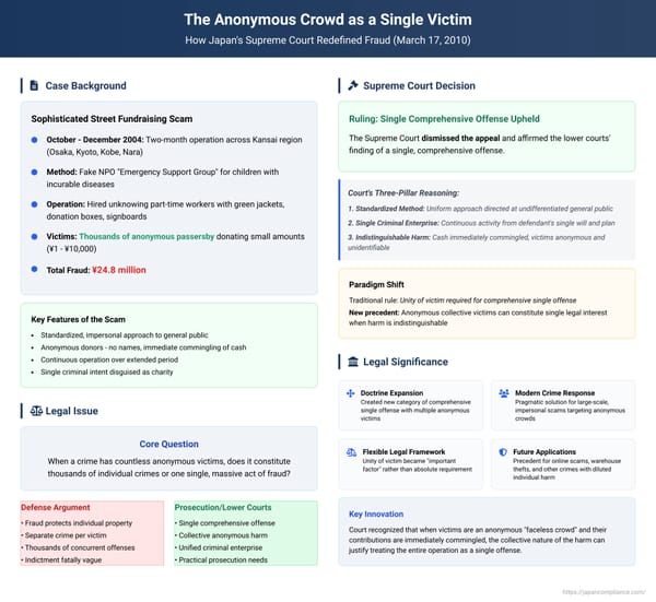 The Anonymous Crowd as a Single Victim: How Japan's Supreme Court Redefined Fraud