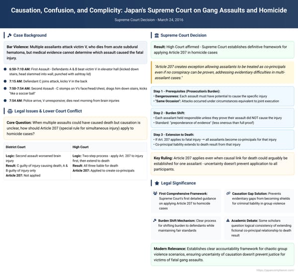 Causation, Confusion, and Complicity: Japan's Supreme Court on Gang Assaults and Homicide