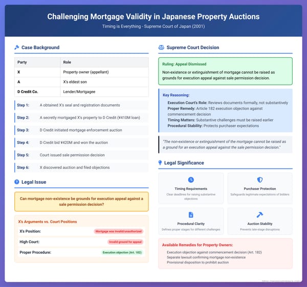 Challenging Mortgage Validity in Japanese Property Auctions: Timing is Everything