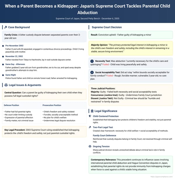 When a Parent Becomes a Kidnapper: Japan's Supreme Court Tackles Parental Child Abduction