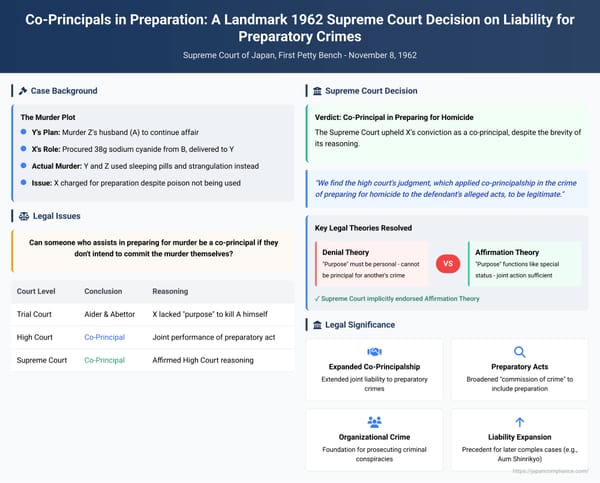 Co-Principals in Preparation: A Landmark 1962 Supreme Court Decision on Liability for Preparatory Crimes