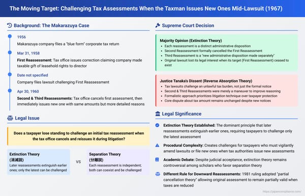 The Moving Target: Challenging Tax Assessments When the Taxman Issues New Ones Mid-Lawsuit (Japan's Makarazuya Case)